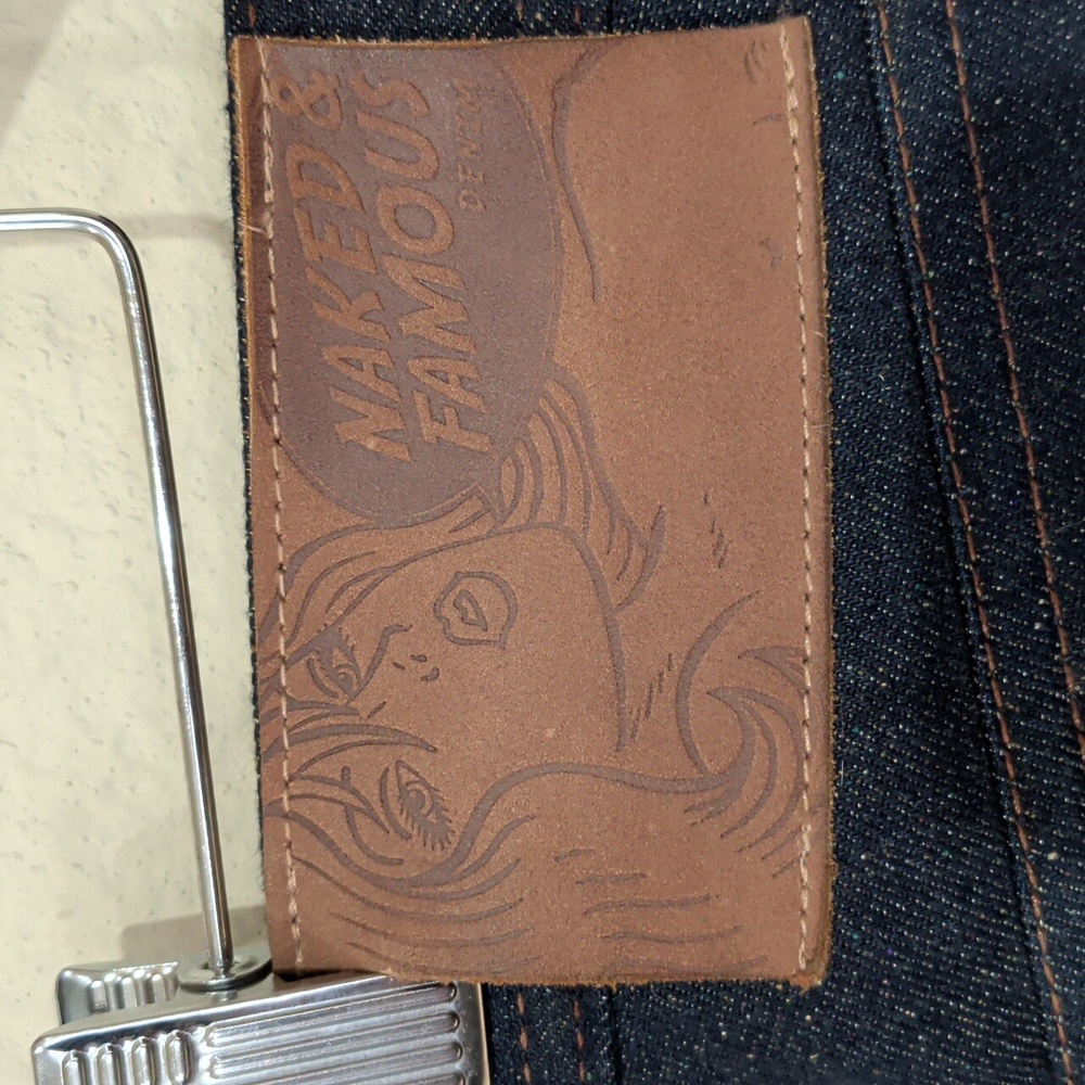 Naked & Famous Weird Guy Wool Blend Moss Selvedge - Picture 6 of 12